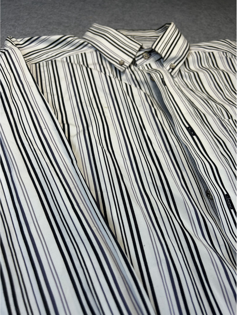 Ariat Pro Series Long Sleeve Button Up Shirt Mens XL Western Work Striped Rodeo